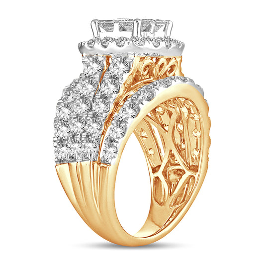 4.00 ct Diamond Bridal Ring in 14K Gold