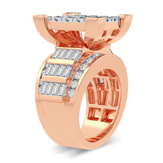 3.90 ct Men's Diamond Ring in 10K Gold