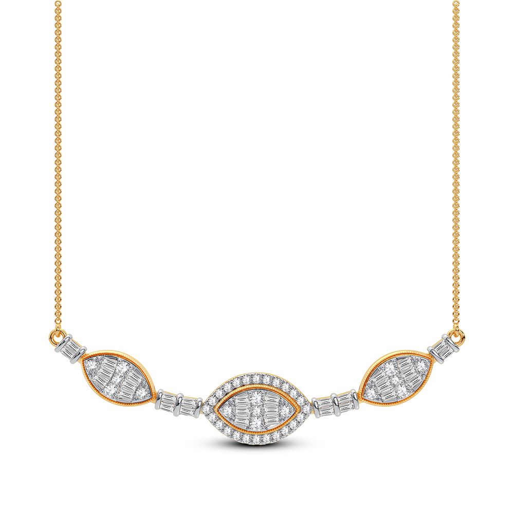 0.90 ct Diamond Necklace in 14K Gold