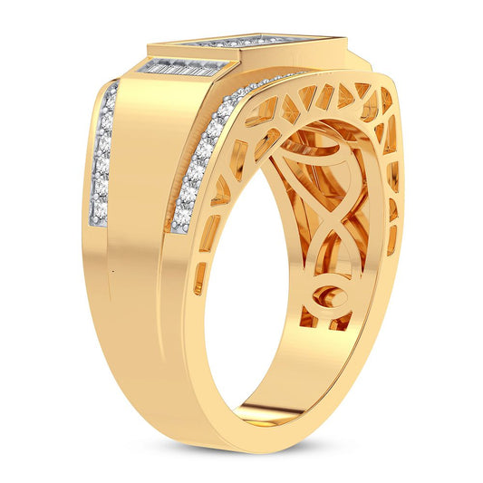 1.00 ct Men's Diamond Ring in 14K Gold