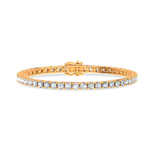 7.04 ct Lab Grown Diamond Bracelet in 14K Gold