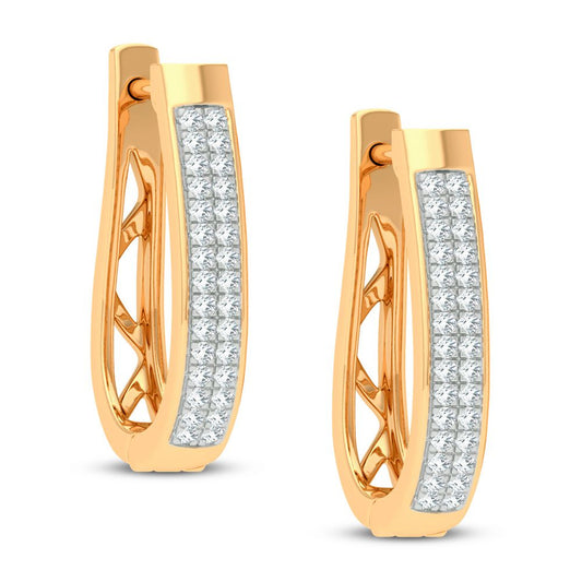 0.21 ct Diamond Earrings in 14K Gold