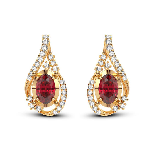 0.16 ct Diamond Earrings in 14K Gold