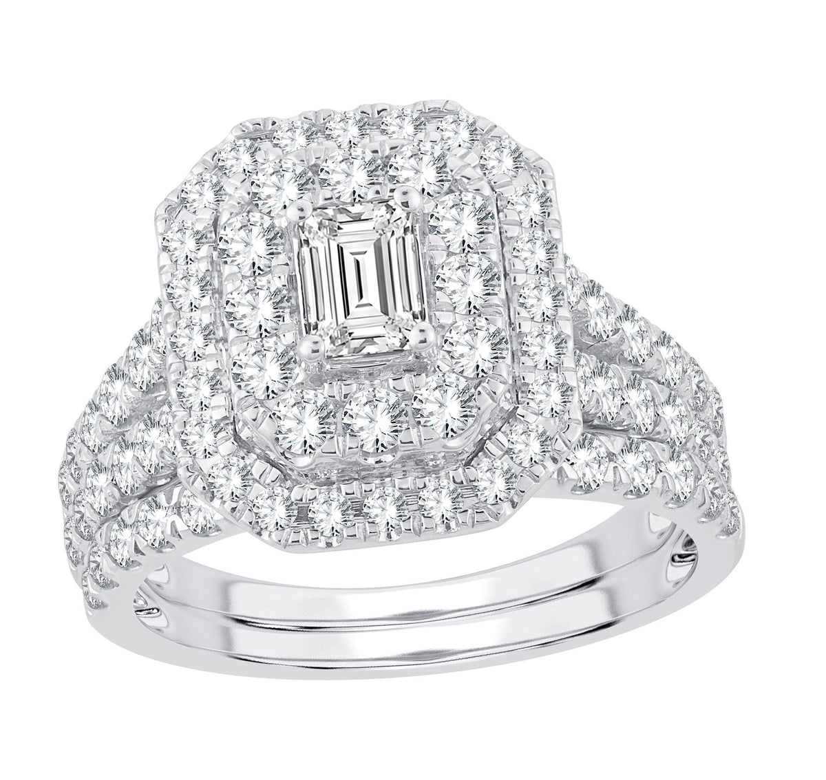 2.00 ct Diamond Bridal Ring in 14K Gold