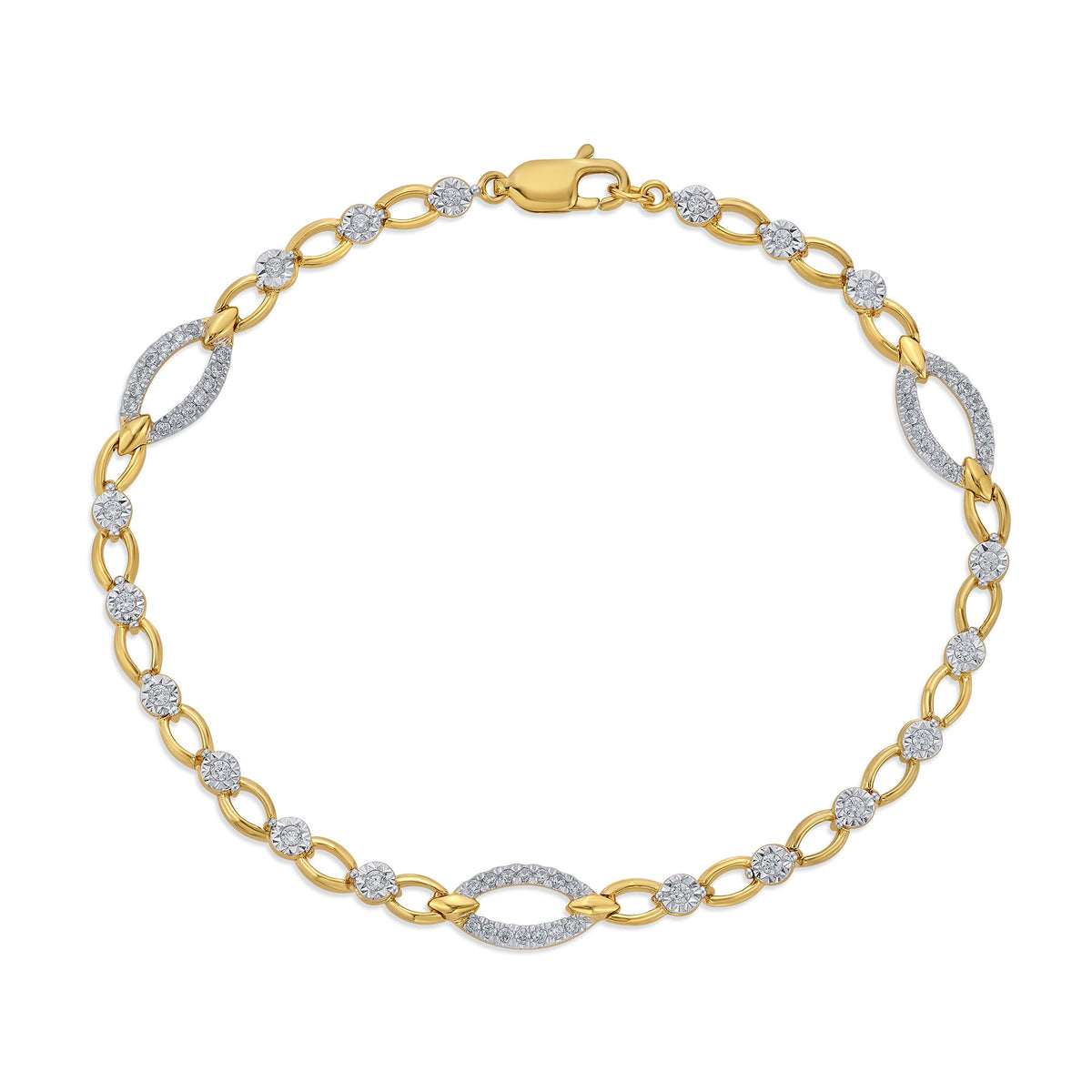 0.50 ct Diamond Bracelet in 10K Gold
