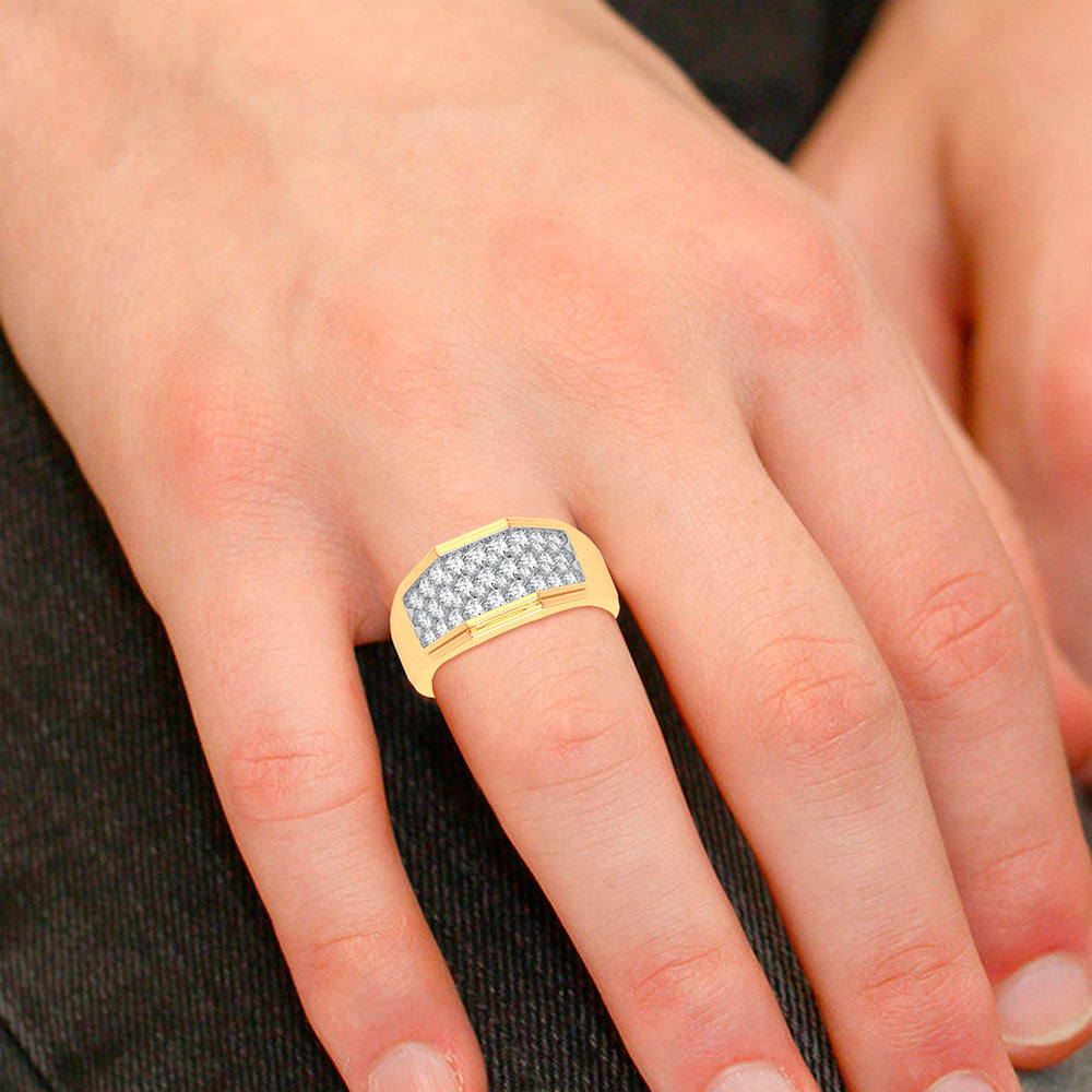 1.00 ct Men's Diamond Ring in 14K Gold