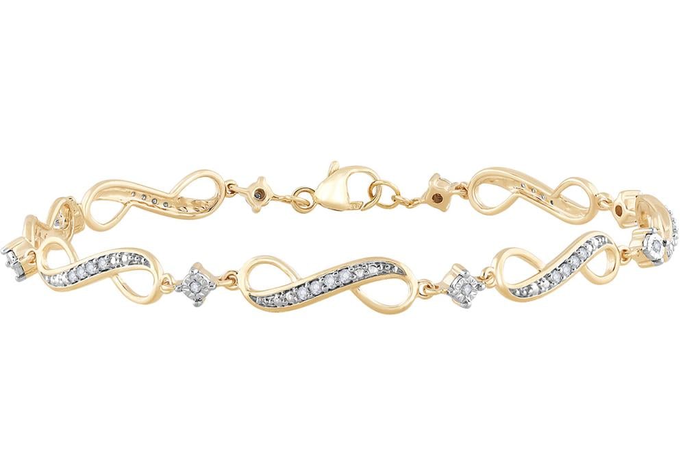 0.25 ct Diamond Bracelet in 10K Gold