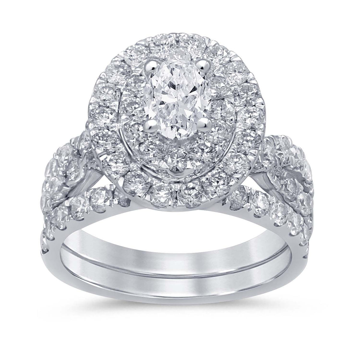 3.00 ct Diamond Bridal Ring in 14K Gold