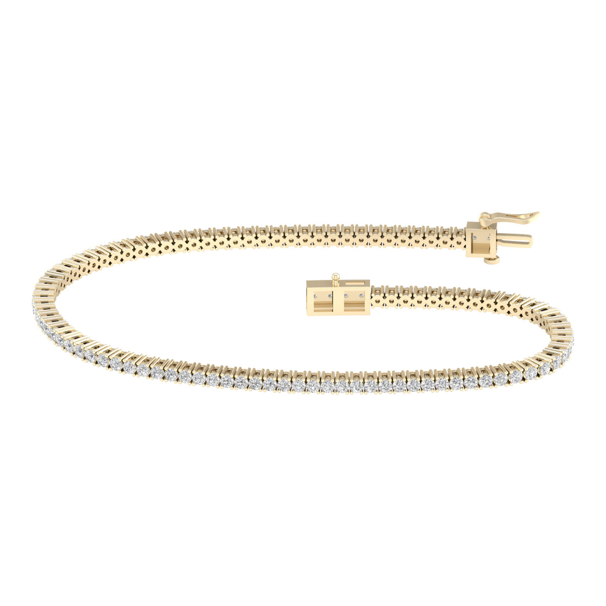 2.00 ct Lab Grown Diamond Bracelet in 14K Gold