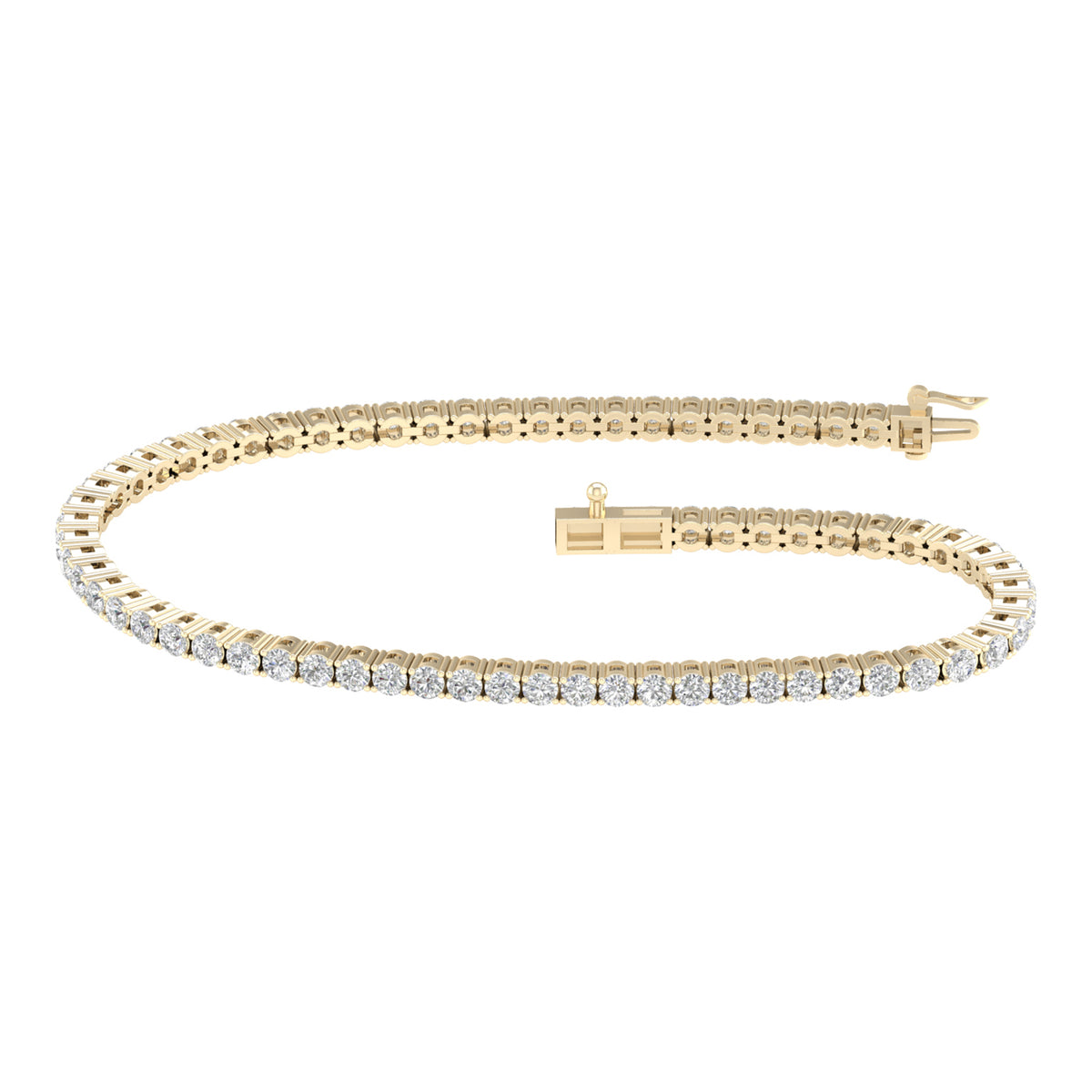 4.00 ct Lab Grown Diamond Bracelet in 14K Gold