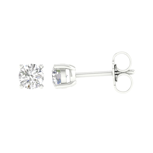 10K 4.00CT Certified Lab Grown Diamond Earring