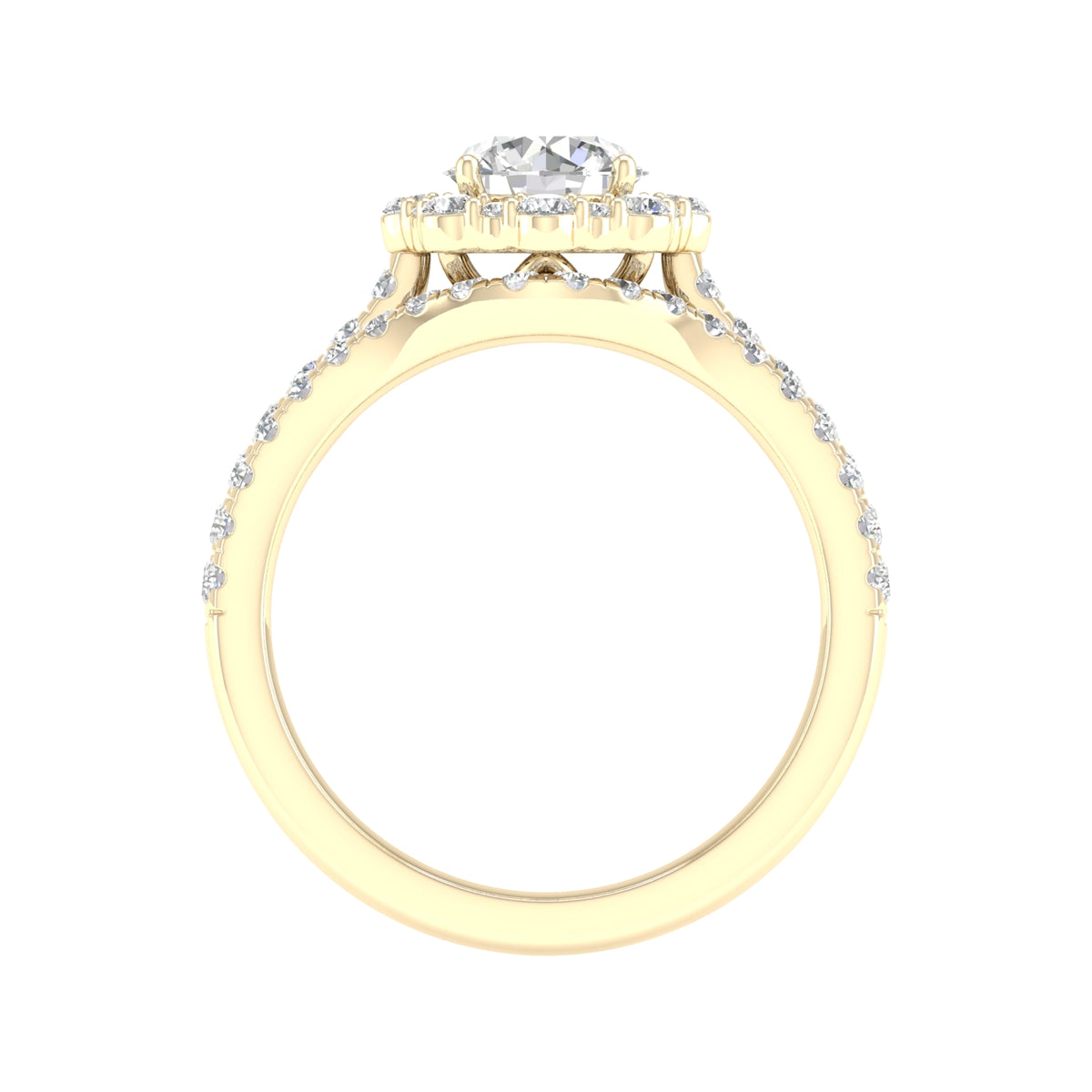 14K 1.75 CT Lab Grown Diamond Bridal Ring