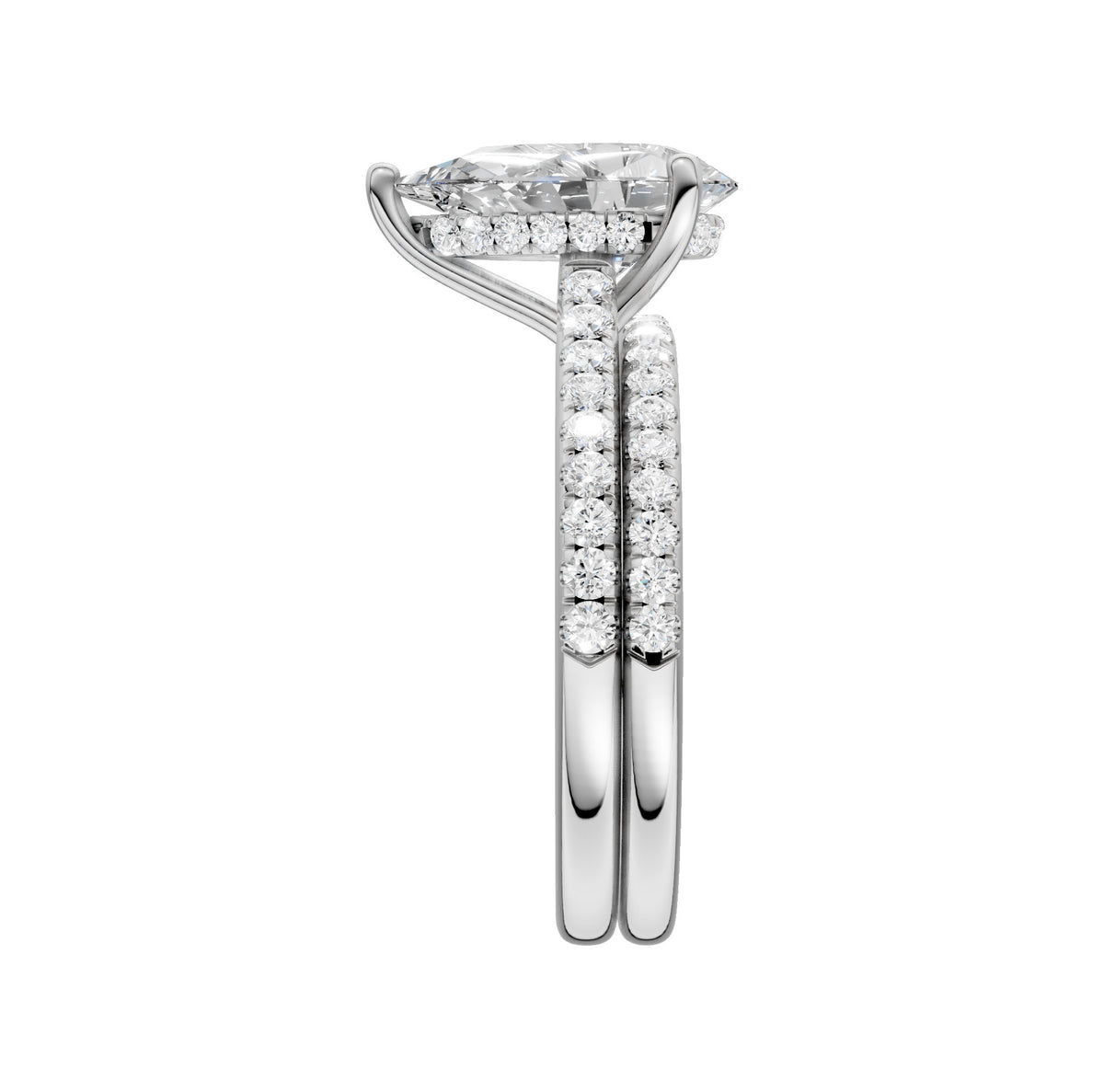 14K 2.50ct Lab Grown Diamond Bridal Set