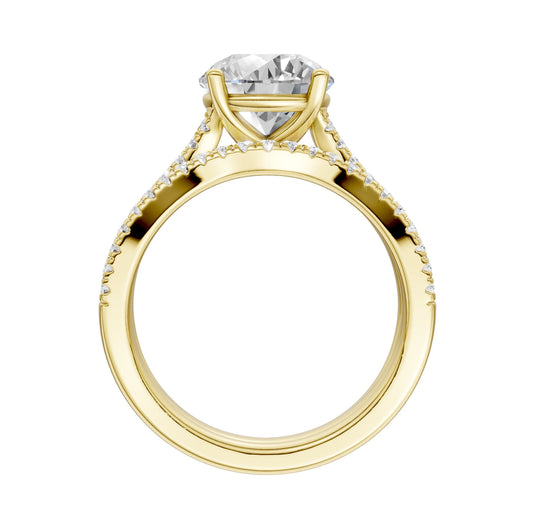 14K 2.40ct Lab Grown Diamond Bridal Set