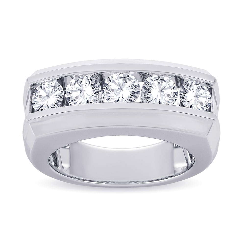 2.00 ct Men's Lab Grown Diamond Band in 14K Gold