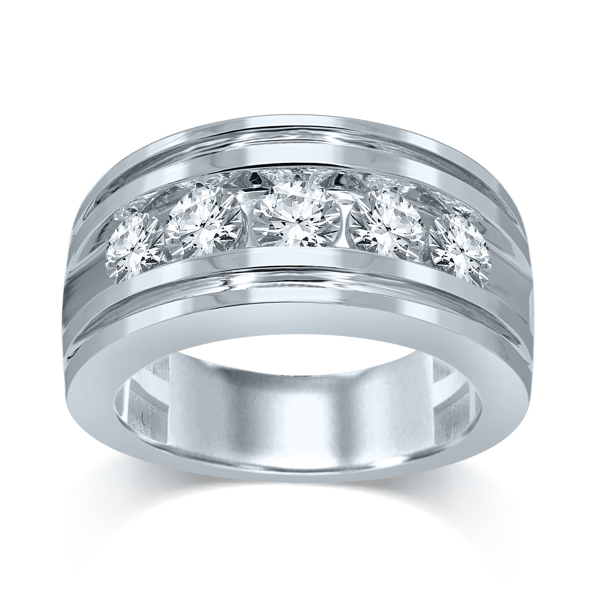 2.00 ct Men's Lab Grown Diamond Ring in 14K Gold