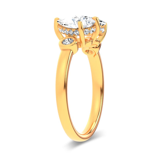 0.25 ct Lab Grown Diamond Ring in 14K Gold