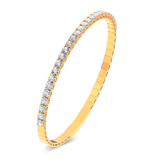 3.00 ct Lab Grown Diamond Bangle in 14K Gold