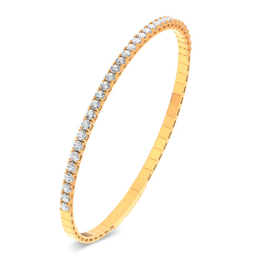 2.00 ct Lab Grown Diamond Bangle in 14K Gold