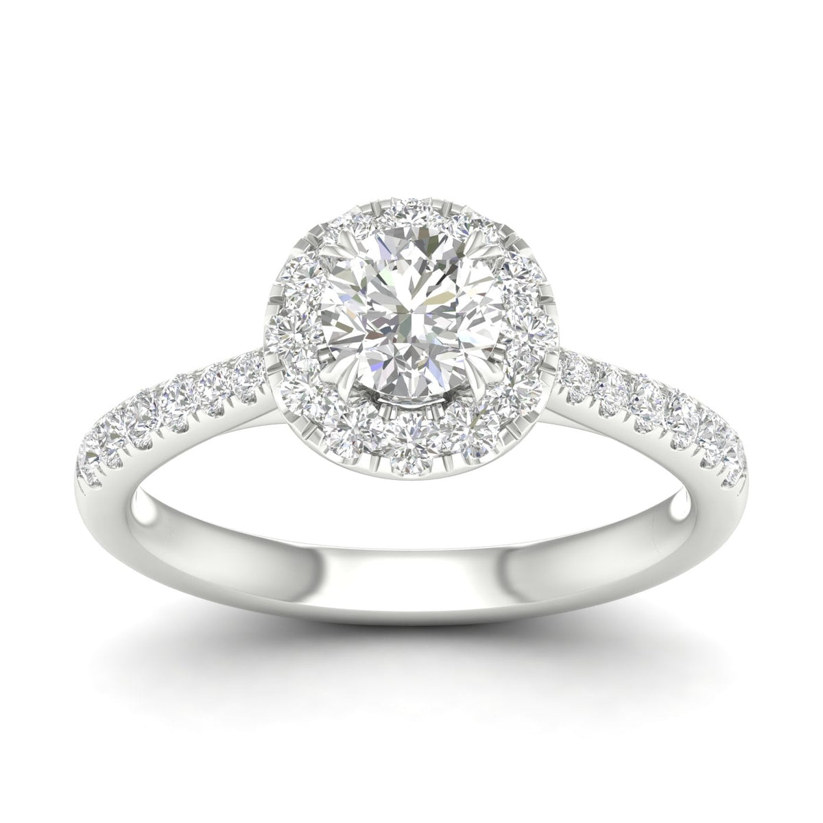 14K 1.00CT Lab Grown Diamond Engagement Ring