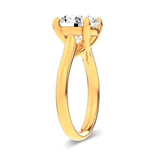 4.00 ct Lab Grown Diamond Ring in 14K Gold