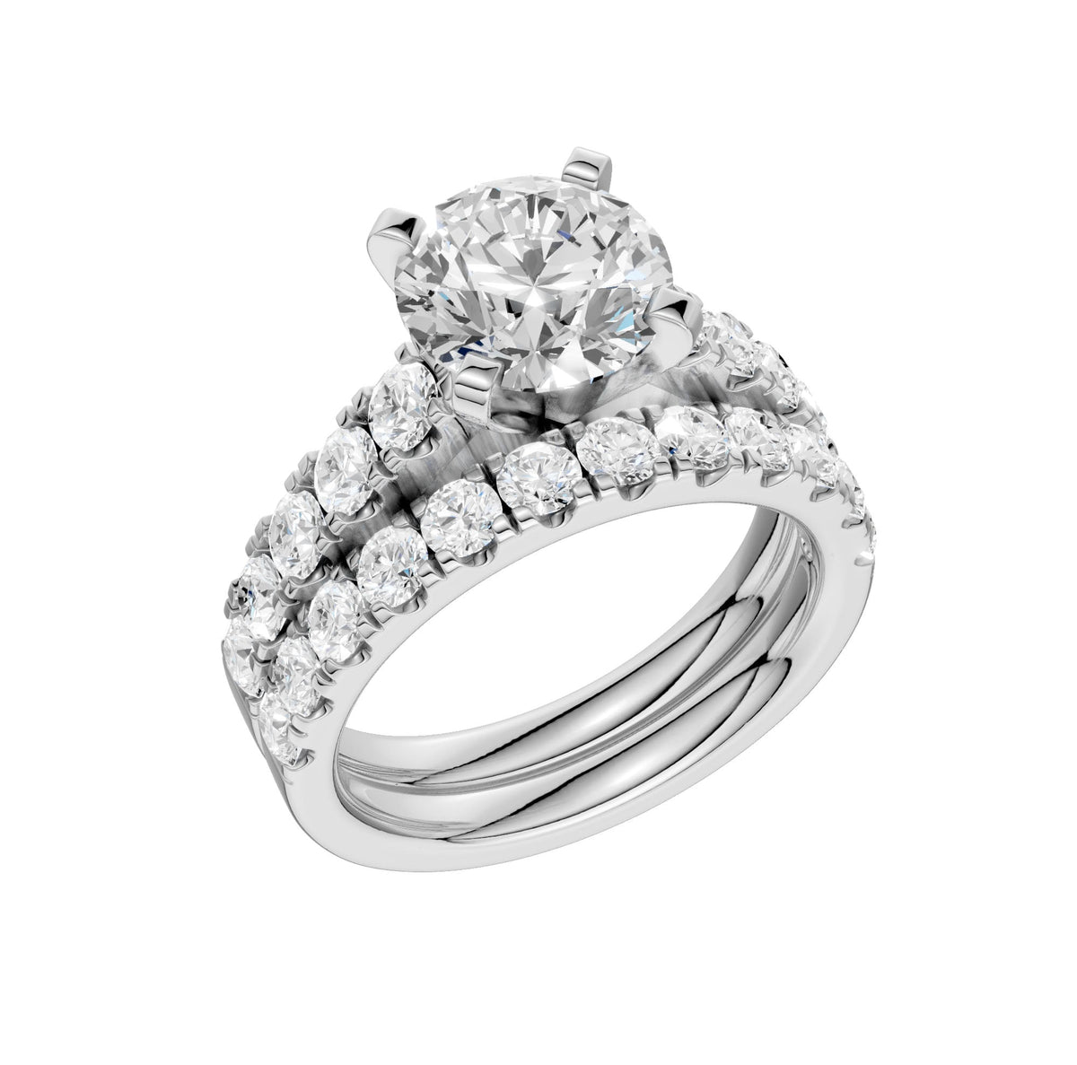 14K 3.50CT Lab Grown Diamond Bridal