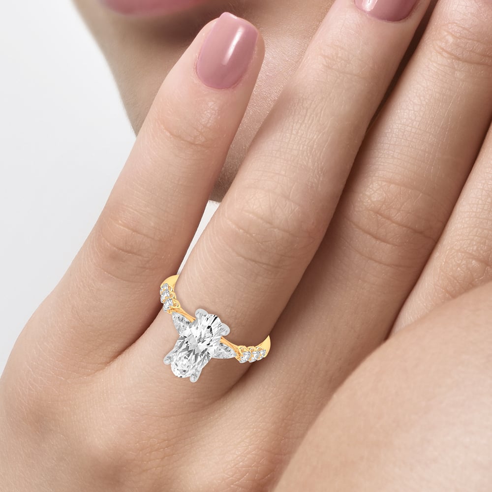 14K 2.79CT Certified Lab Grown Diamond Ring