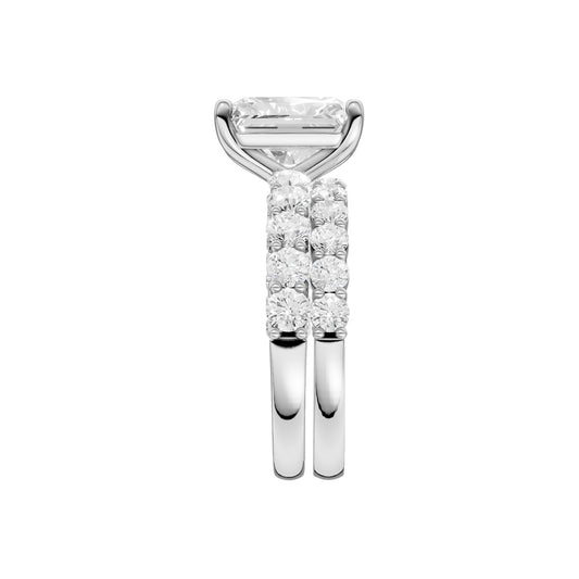 14K 5.00 CT Lab Grown Diamond Bridal Set