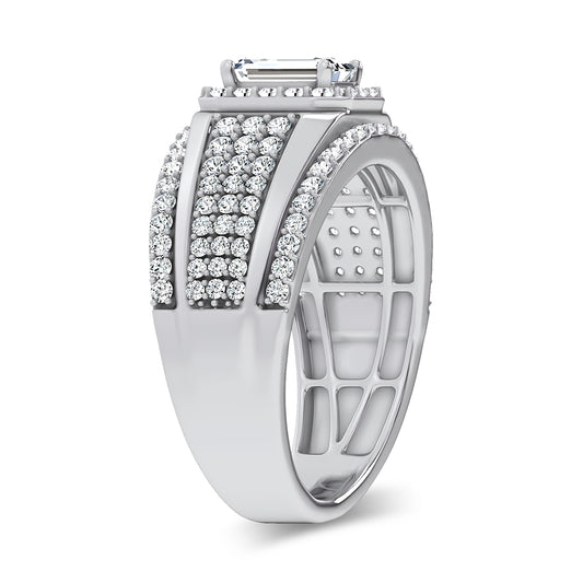2.00 ct Men's Lab Grown Diamond Ring in 14K Gold