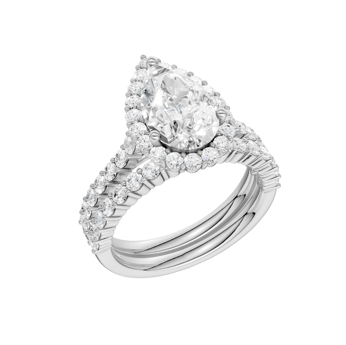 14K 3.00CT DIAMOND BRIDAL SET