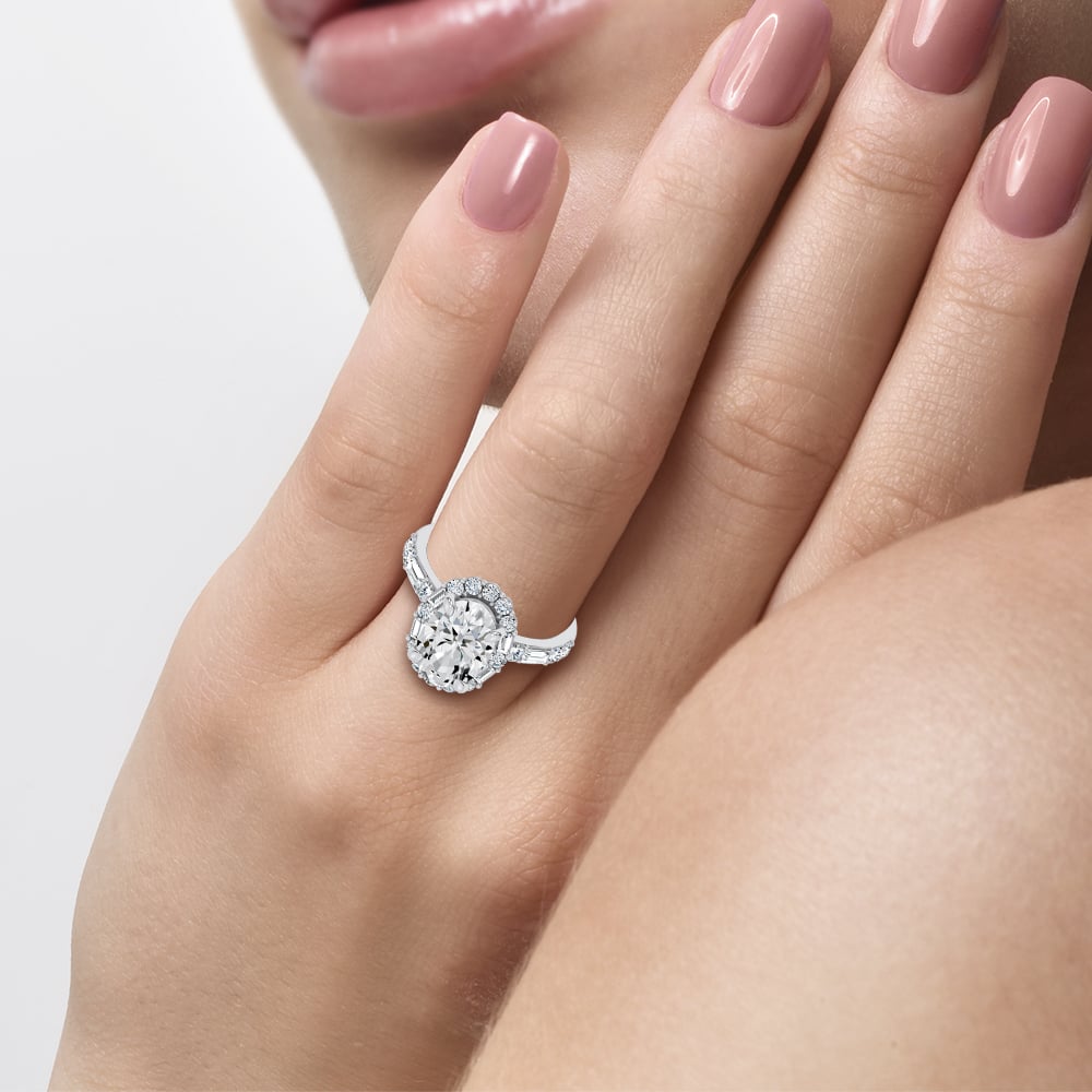 14K 3.82CT Lab Diamond Ring