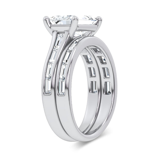 14K 3.59CT DIAMOND BRIDAL SET