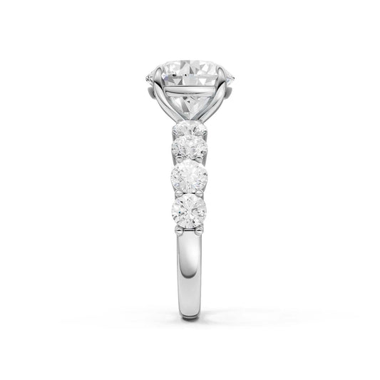 14K 4.50CT Lab Grown Diamond Engagement Ring