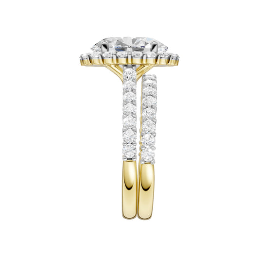 14K 4.00CT DIAMOND BRIDAL SET