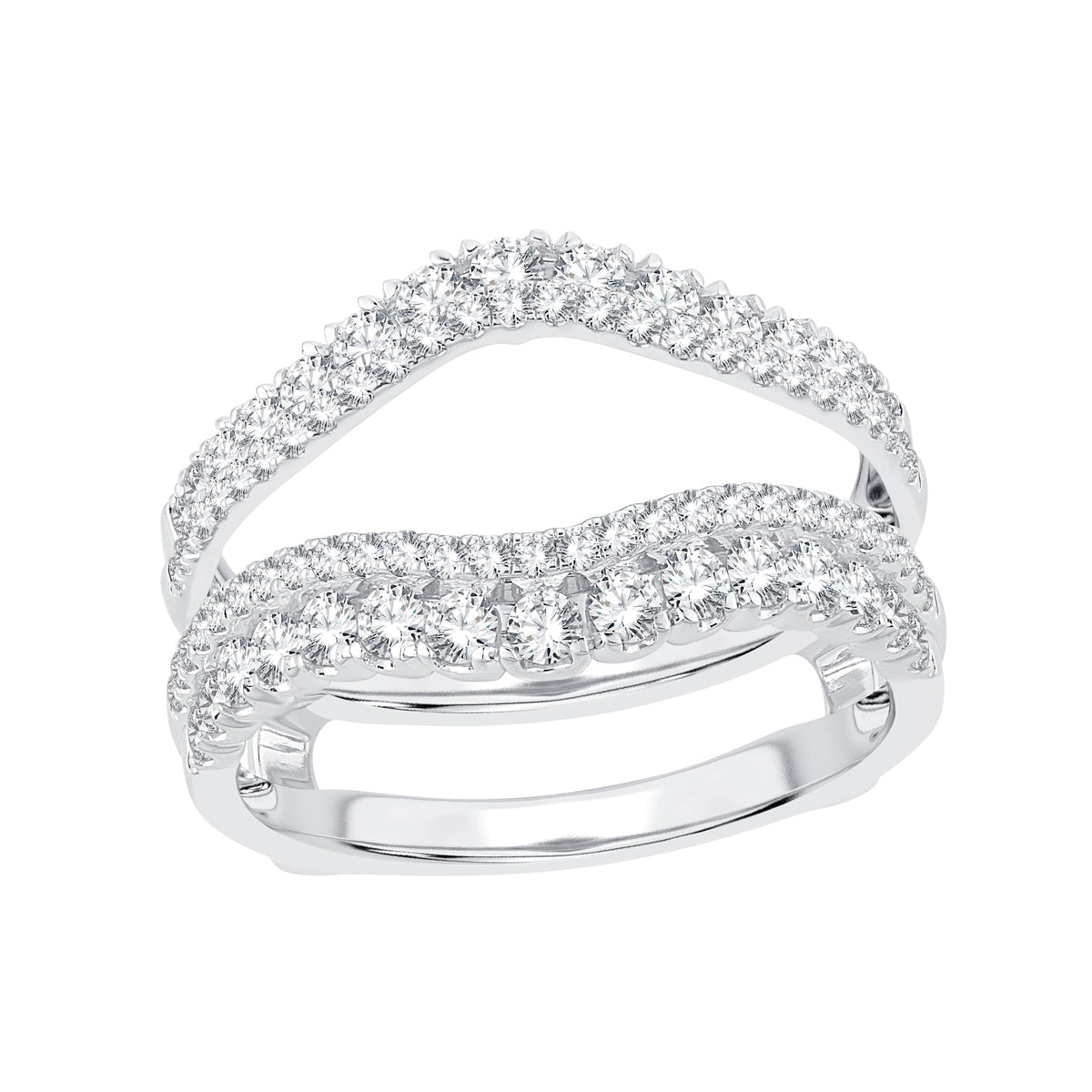 14K Gold 1.00 CTW Lab-Grown Diamond Ring Guard