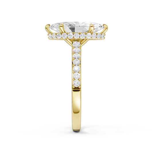 14K 3.50CT Lab Grown Diamond Engagement Ring