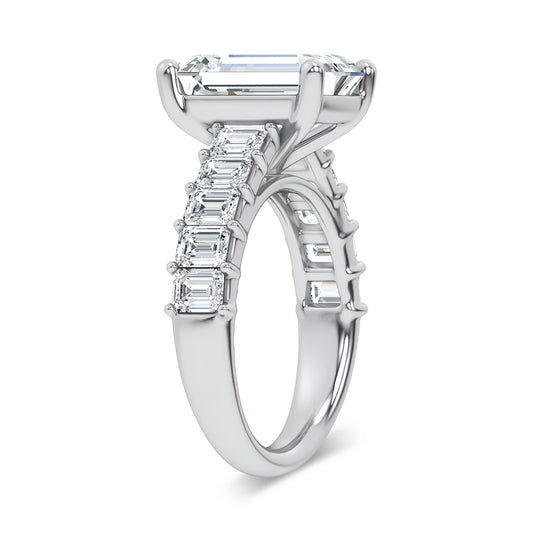 14K 7.00CT Certified Lab Grown Engagement Ring
