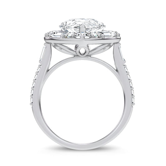 14K 6.82CT Certified Lab Grown Engagement Ring