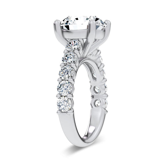 14K 6.60CT Certified Lab Grown Engagement Ring