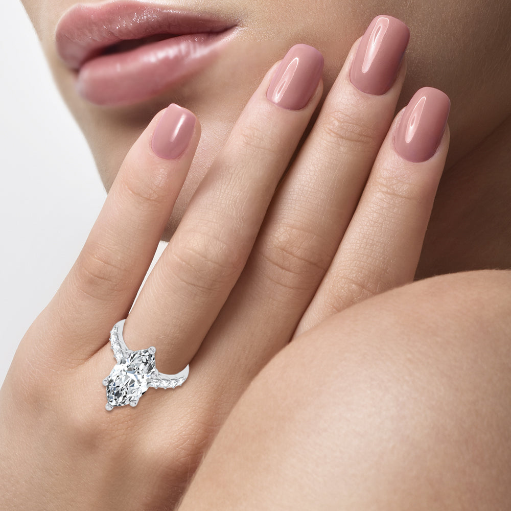 14K 5.72CT Certified Lab Grown Engagement Ring