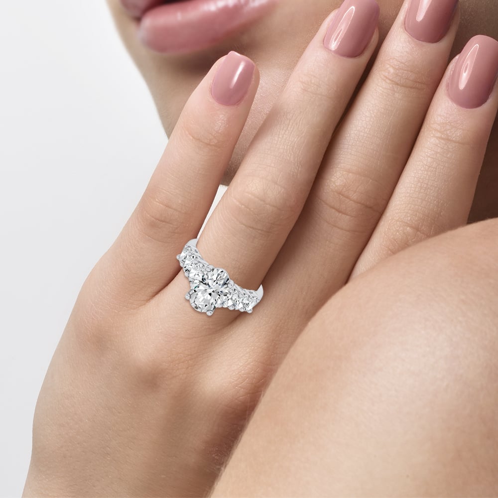14K 4.06CT Certified Lab Grown Engagement Ring