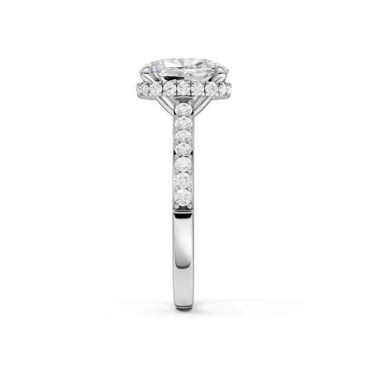 14K 4.50CT Lab Grown Diamond Engagement Ring
