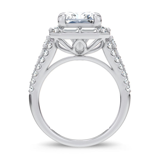 14K 6.60CT Certified Lab Grown Engagement Ring