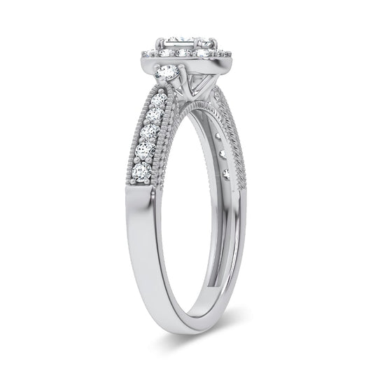 0.55 ct Lab Grown Diamond Promise Ring in 14K Gold