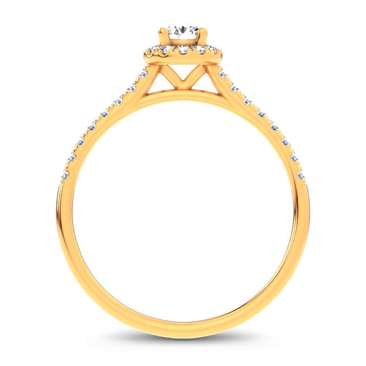 0.40 ct Lab Grown Diamond Promise Ring in 14K Gold