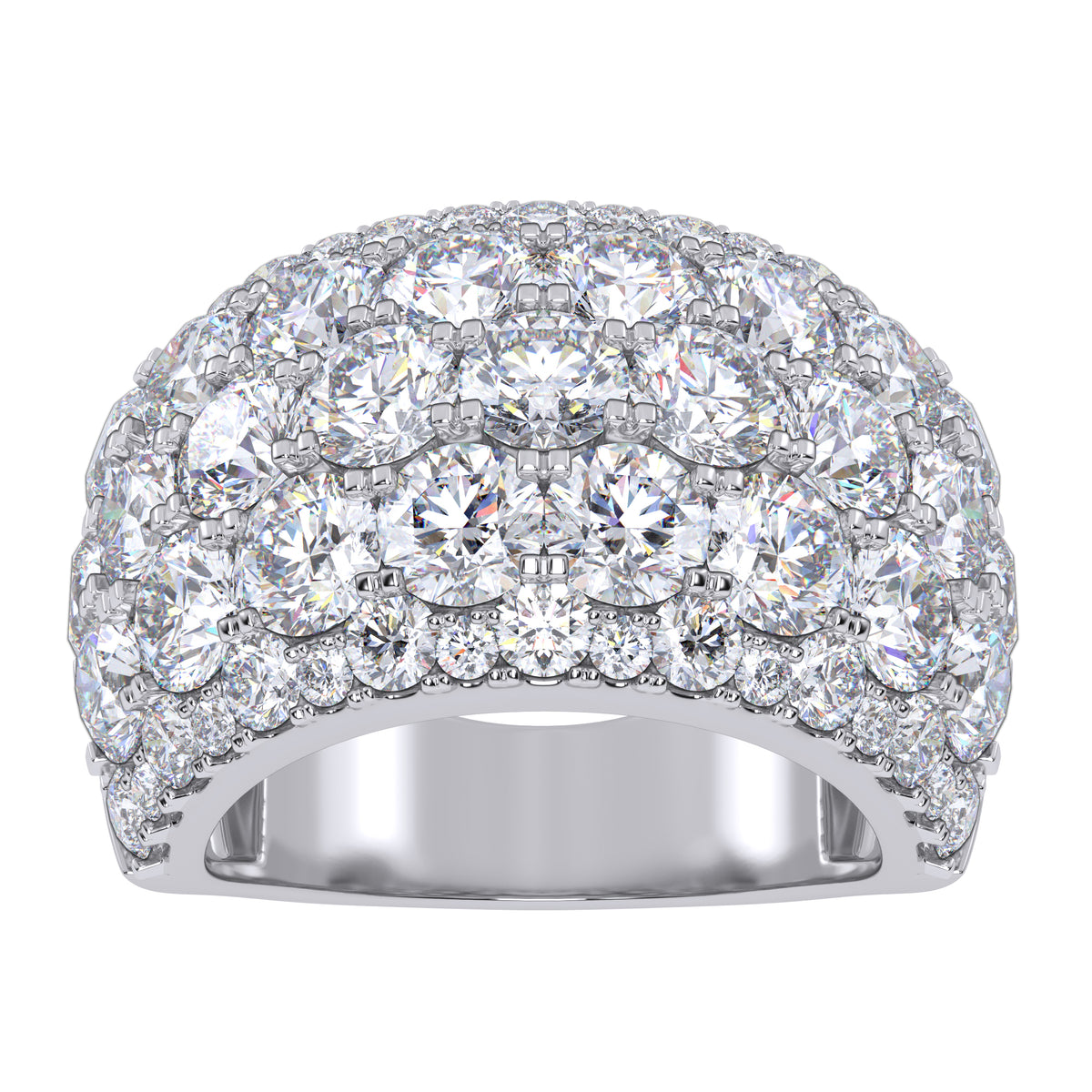 14K 6.00CT Certified Lab Grown Fancy Band