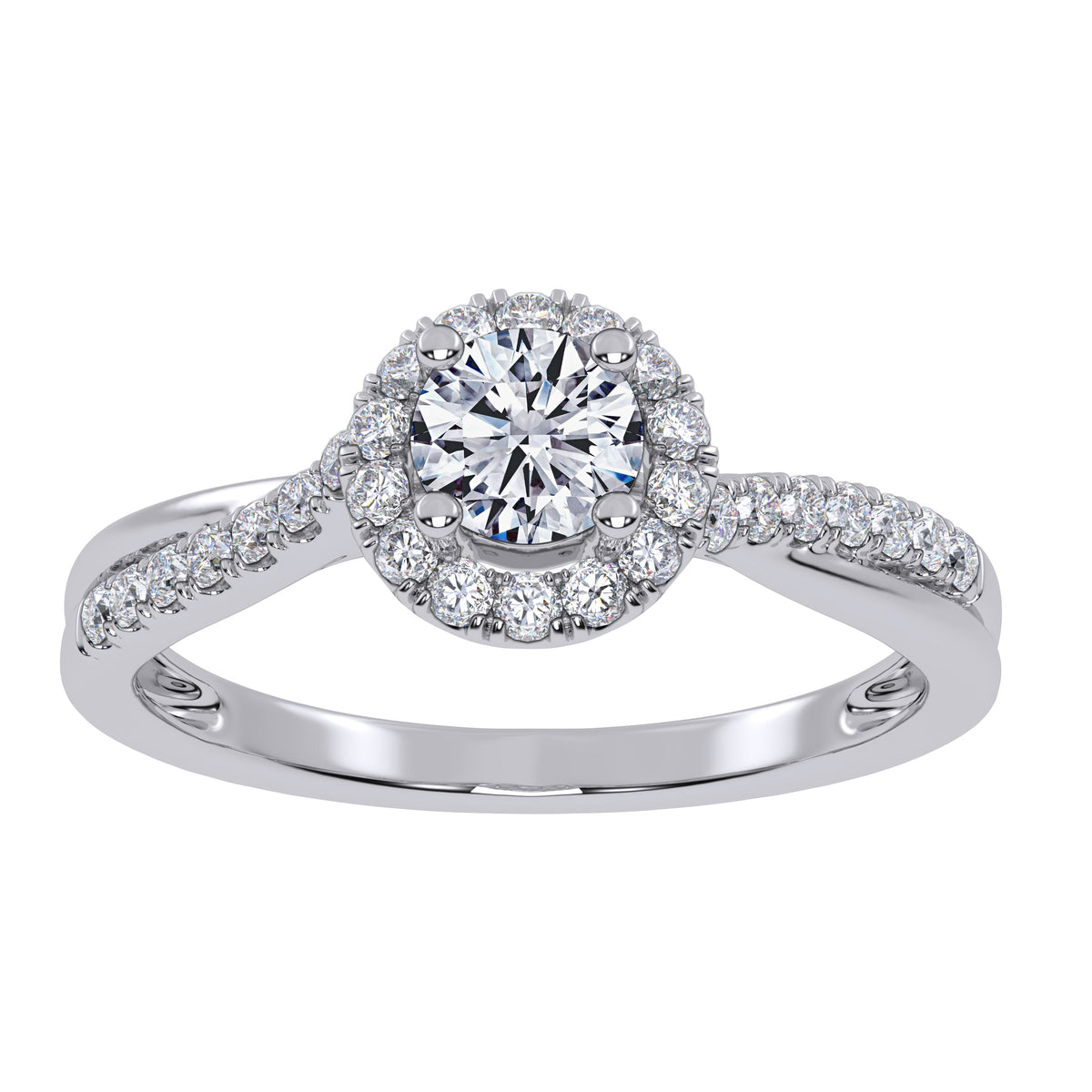 0.50 ct Lab Grown Diamond Promise Ring in 10K Gold