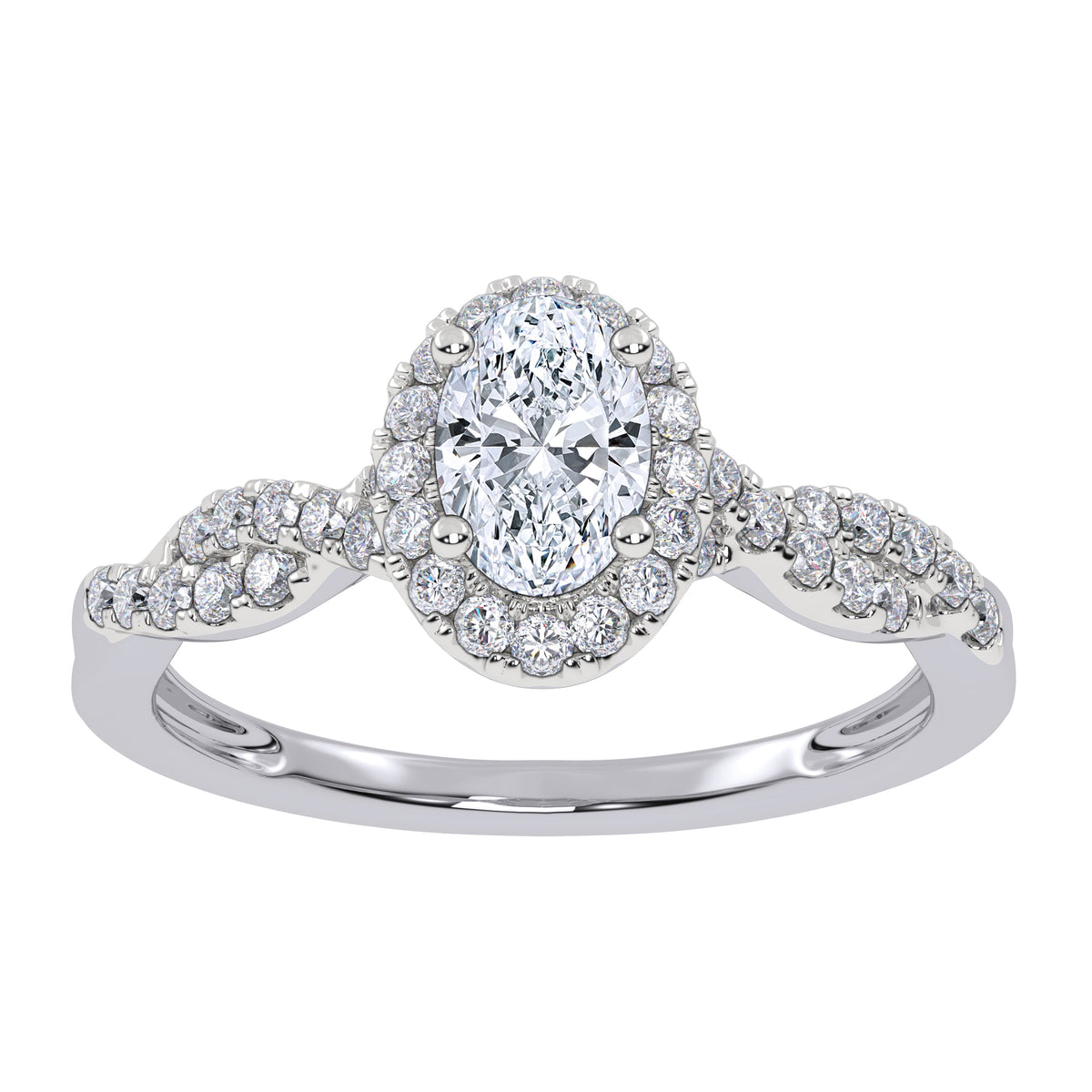 0.52 ct Lab Grown Diamond Promise Ring in 10K Gold