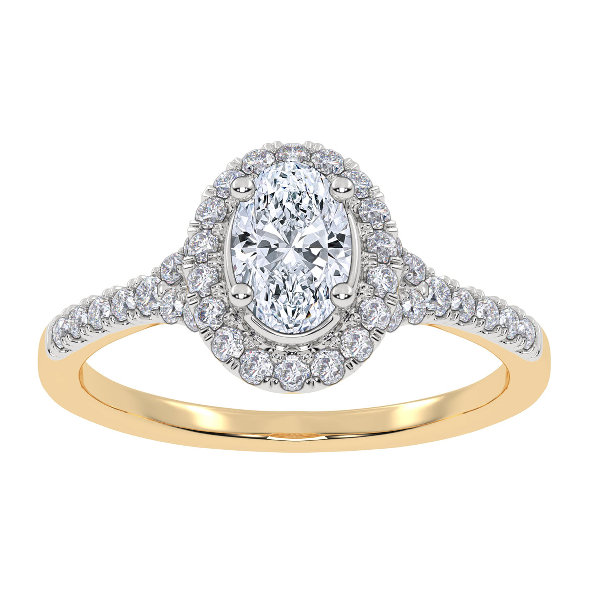 0.52 ct Lab Grown Diamond Promise Ring in 10K Gold