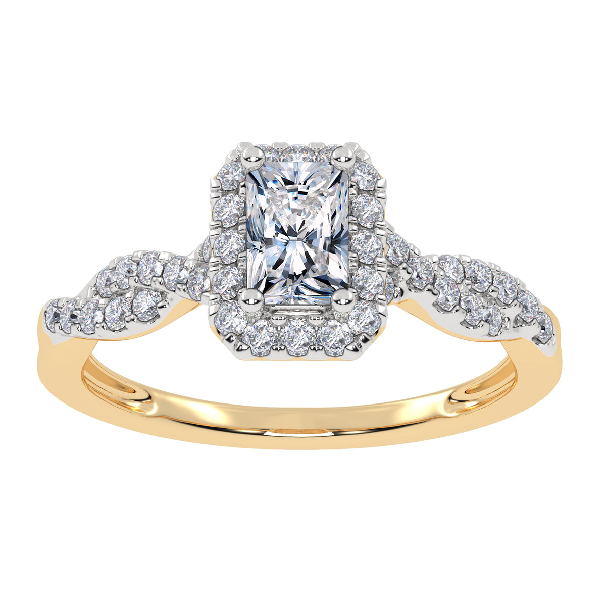 0.51 ct Lab Grown Diamond Promise Ring in 10K Gold